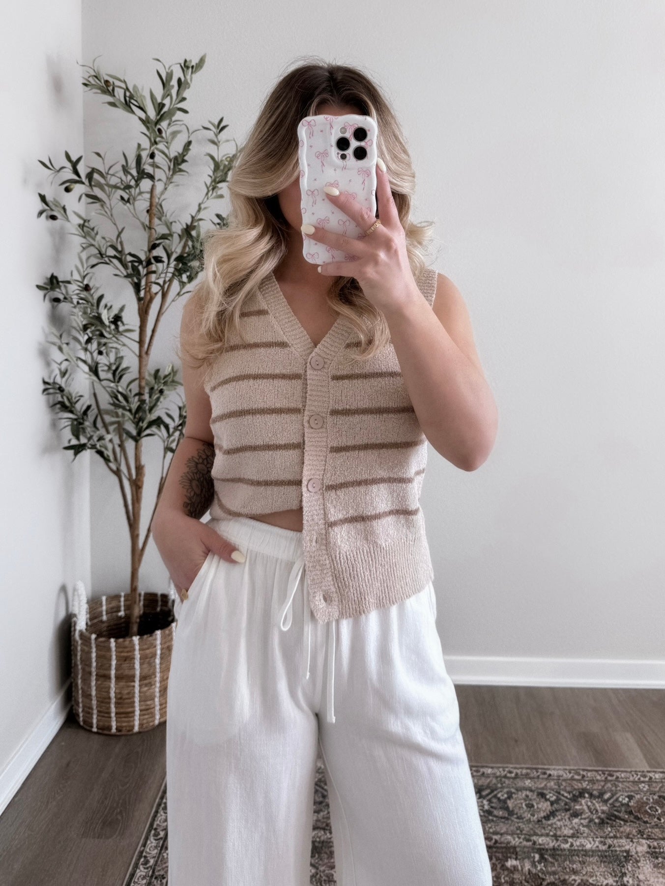 Boardwalk Striped Sweater Vest