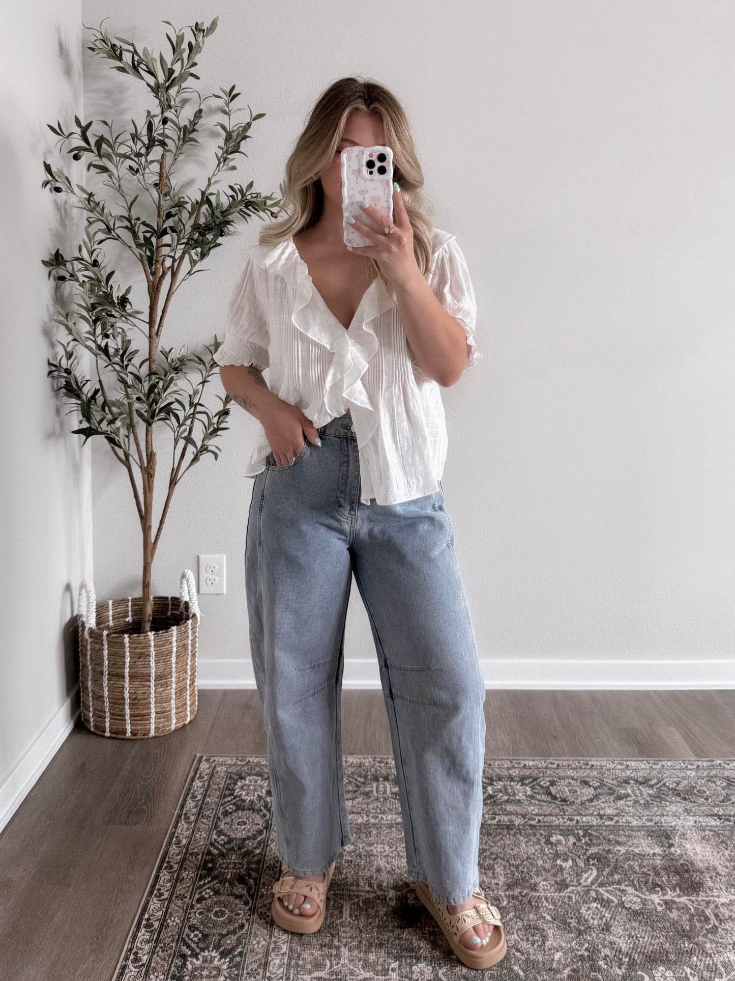 Heaven Woven Top / White (est ship date 5.13)