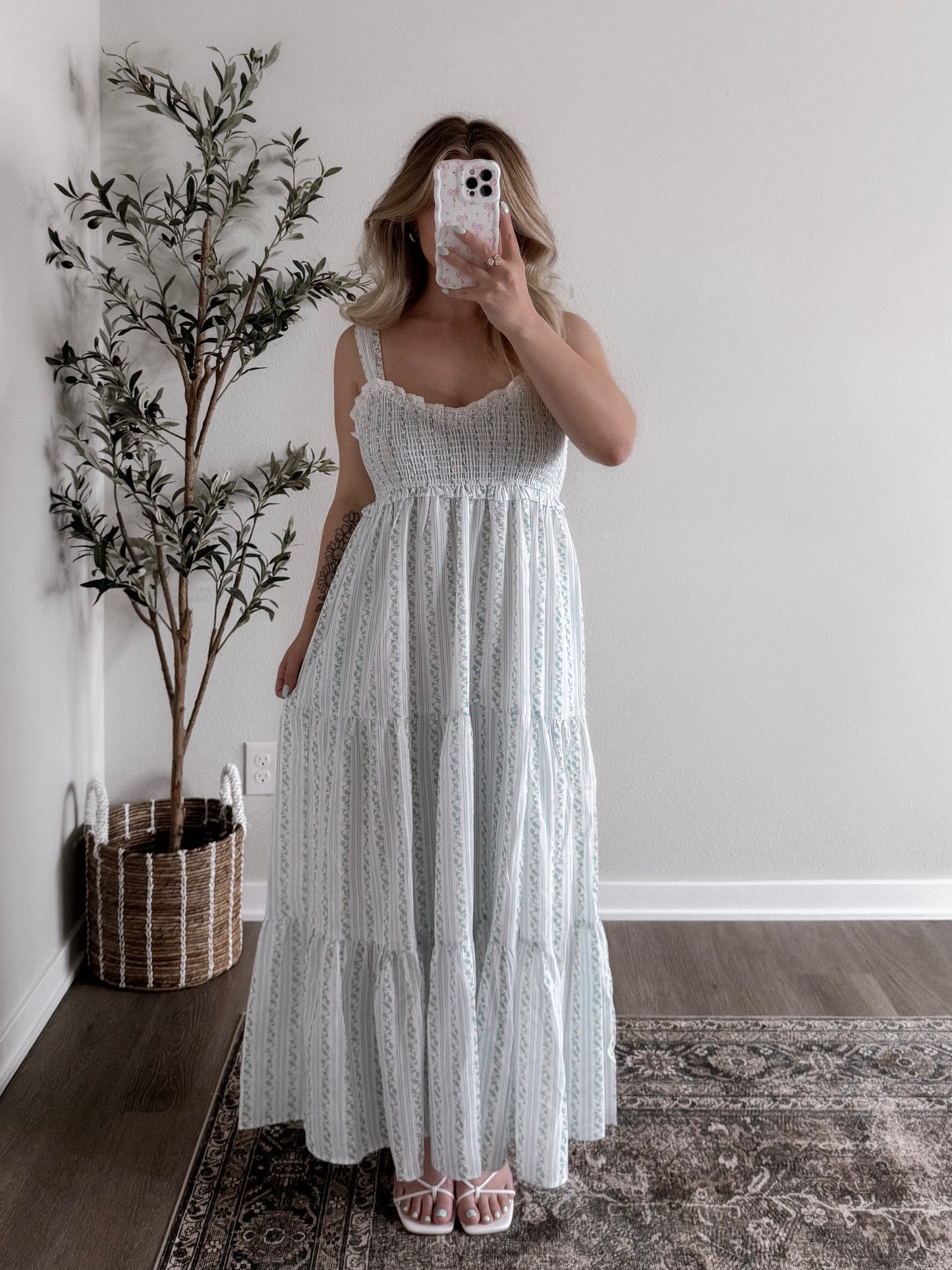 Something Blue Floral Maxi Dress