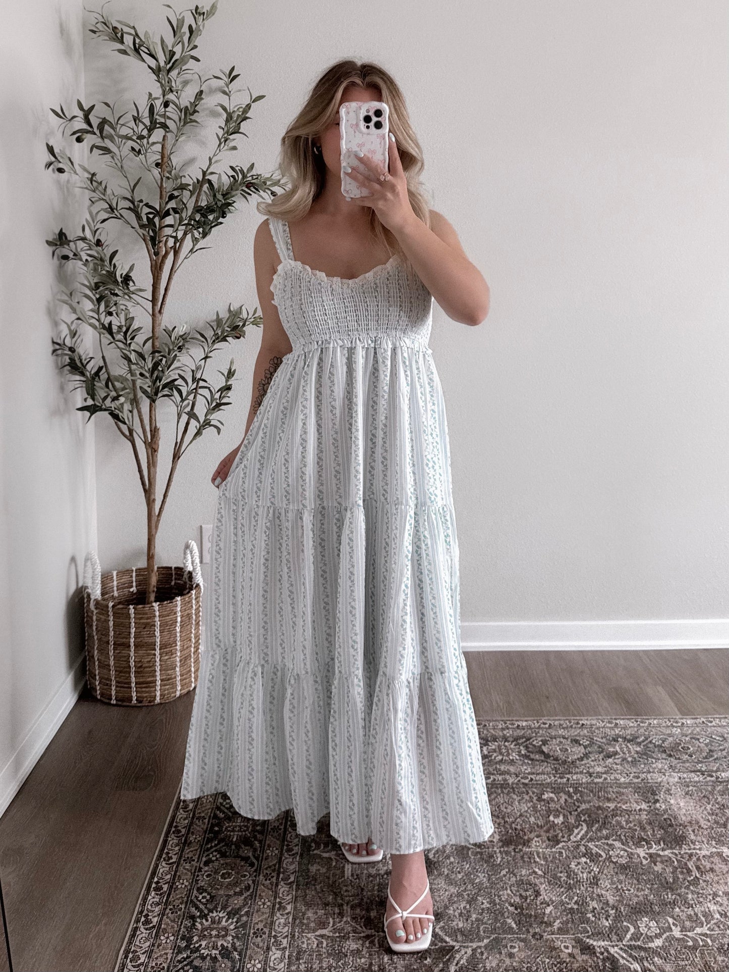 Something Blue Floral Maxi Dress
