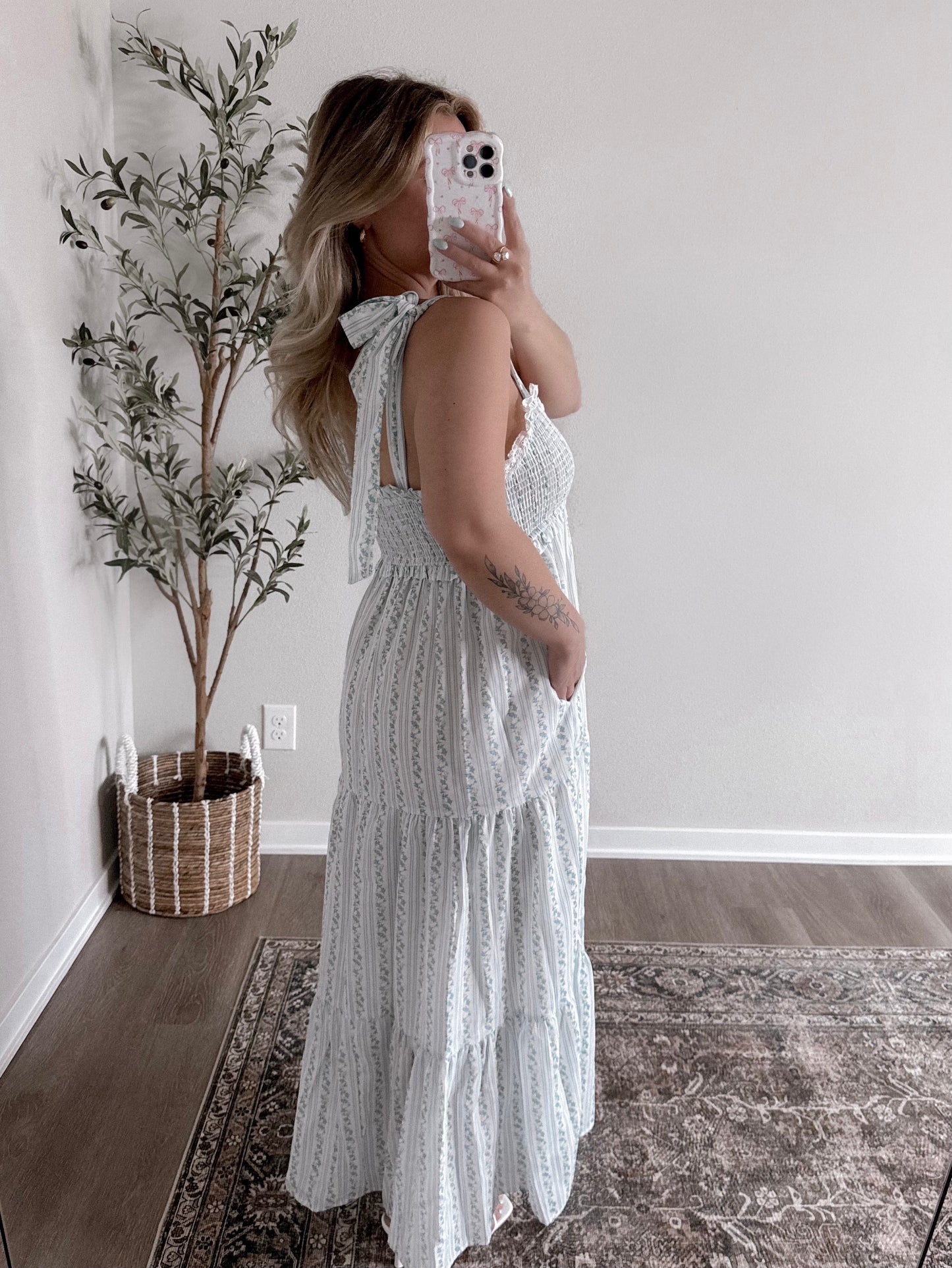 Something Blue Floral Maxi Dress