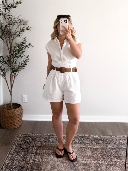 Society House Linen Short Set