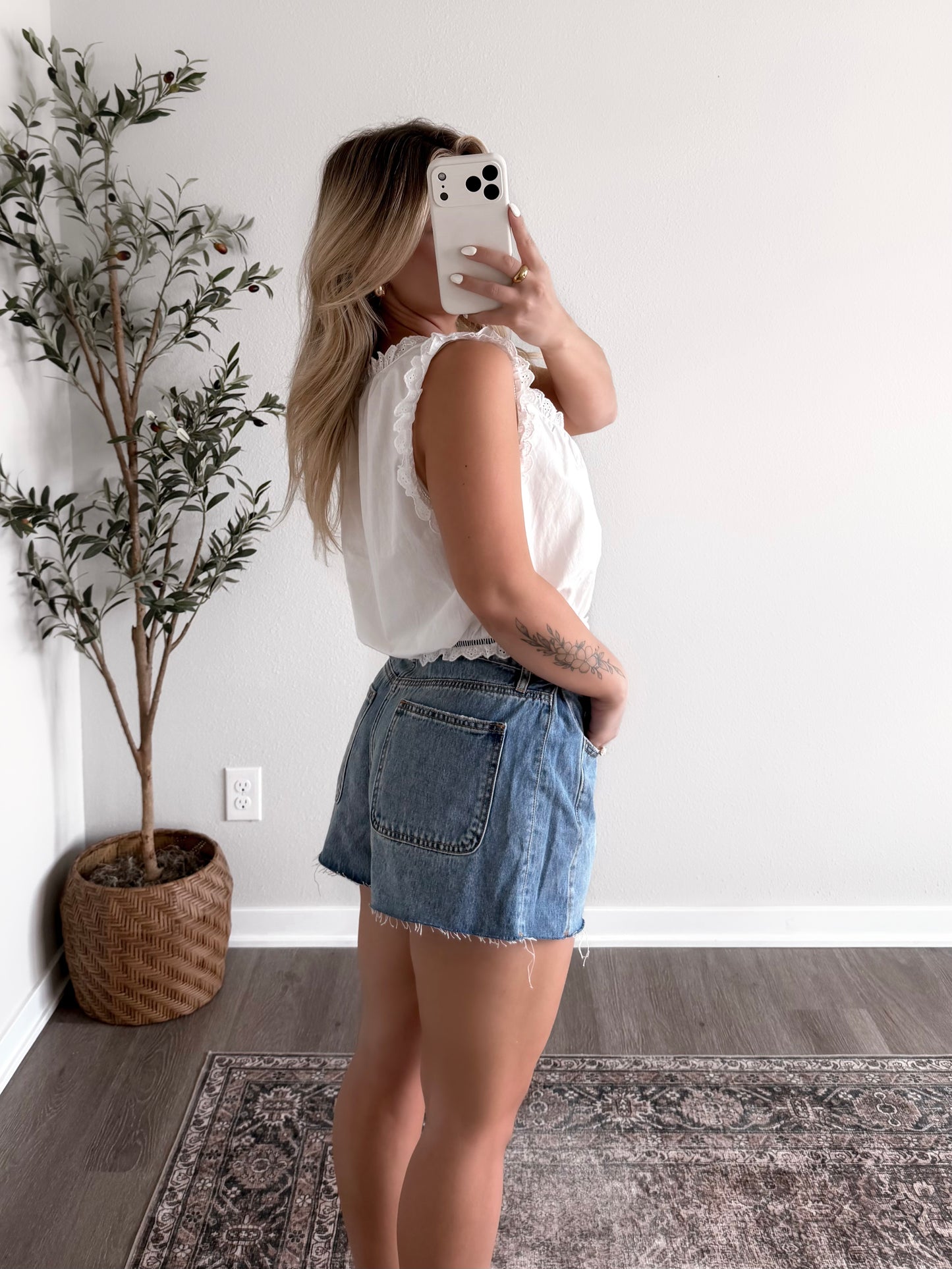 Love Letters Pearl Button Top