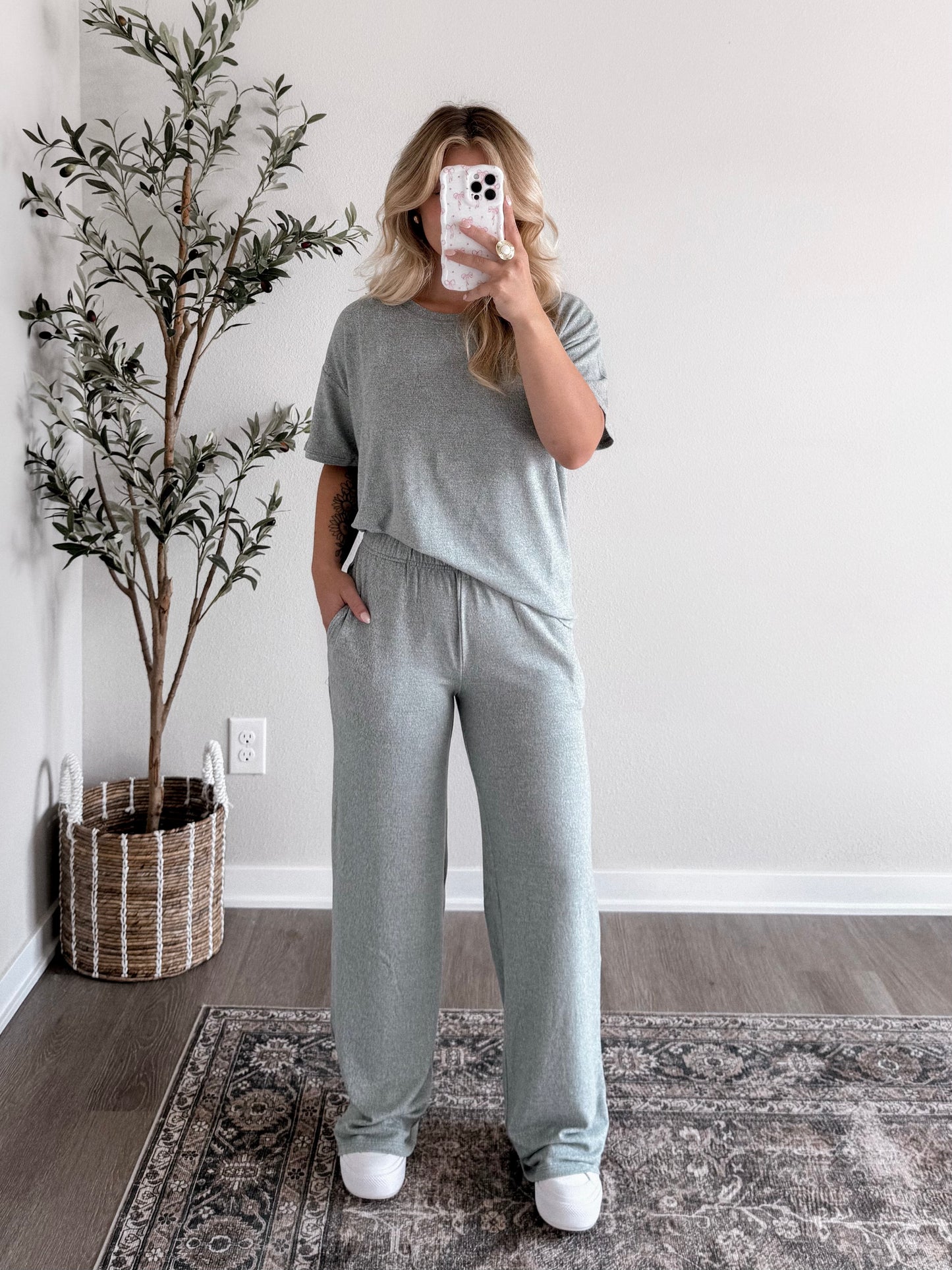 Staying Home Butter Soft Lounge Set / Teal