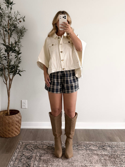 Summit Denim Cape Jacket