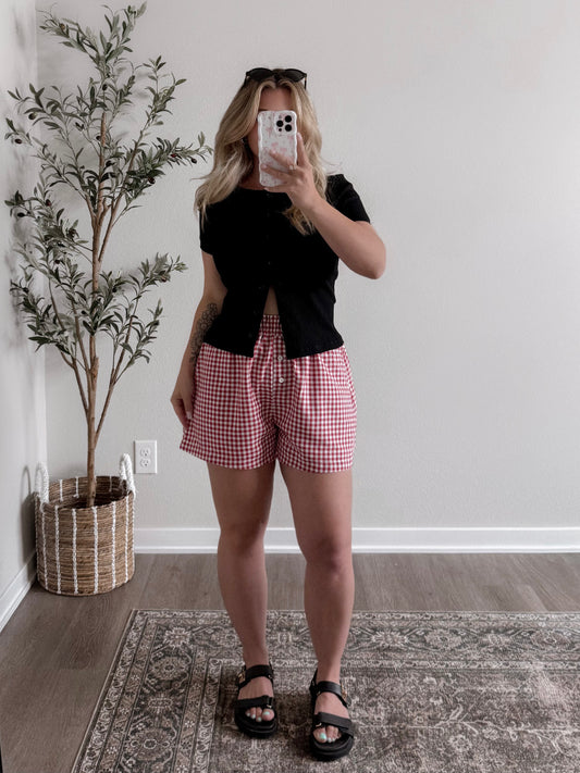 Next Level Ribbed Button Down Top Final Sale