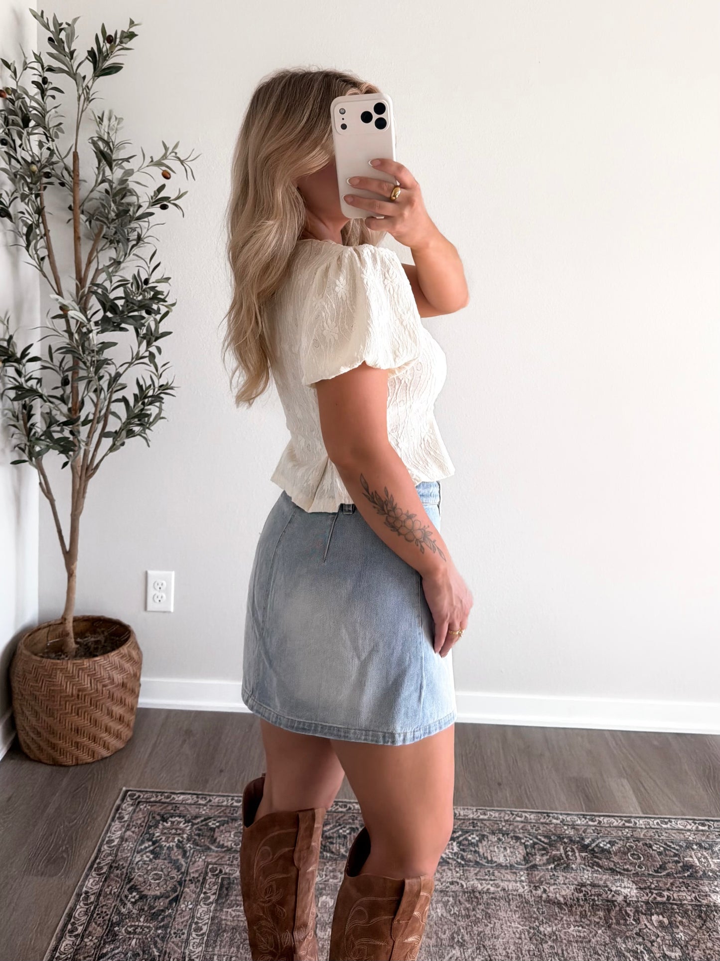 Dixie Lace Trim Top