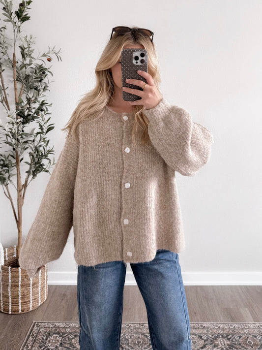 Honey Cove Button Down Sweater (Restocking Soon)