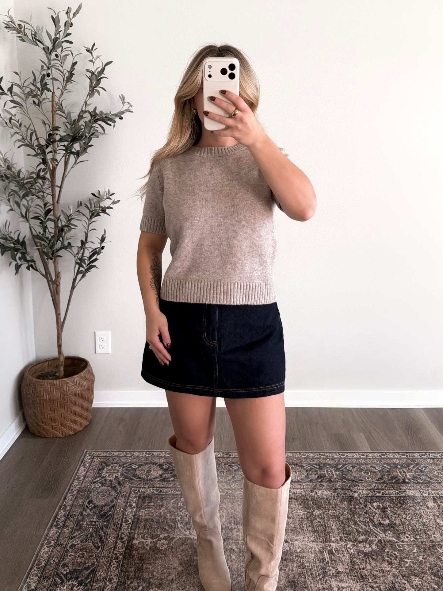Cambridge Knit Scarf Sweater Set