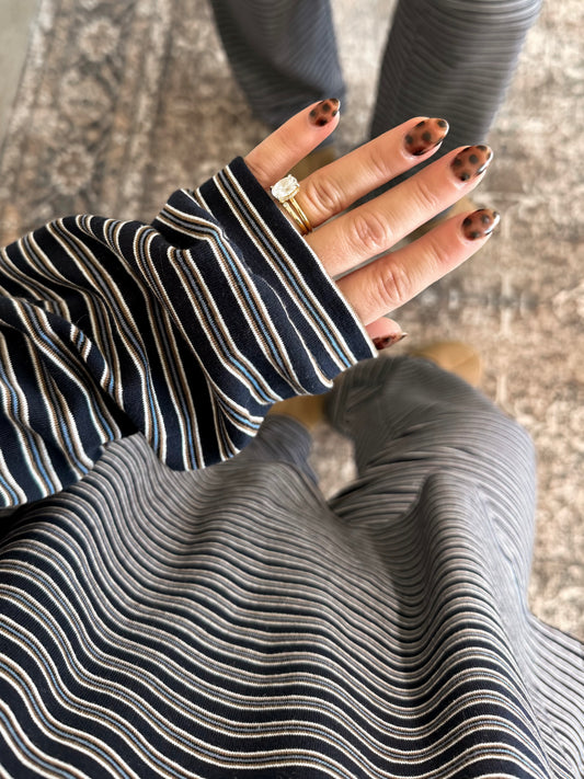Sunday In October Lounge Set / Navy
