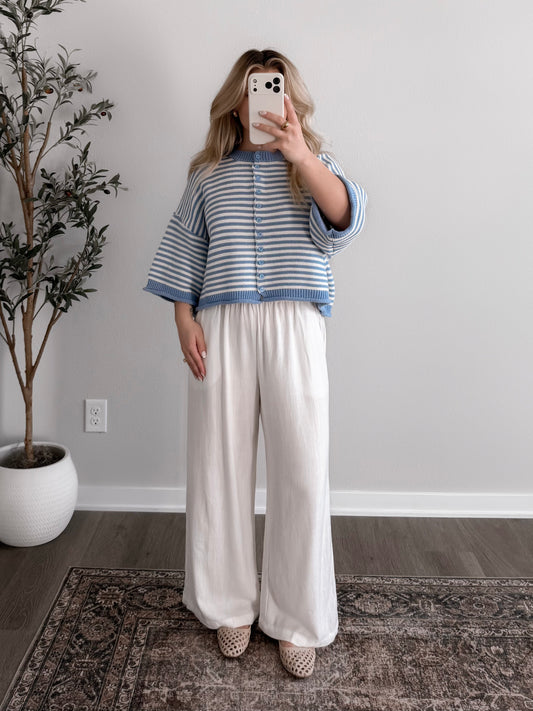 Daze Striped Knit Cardigan