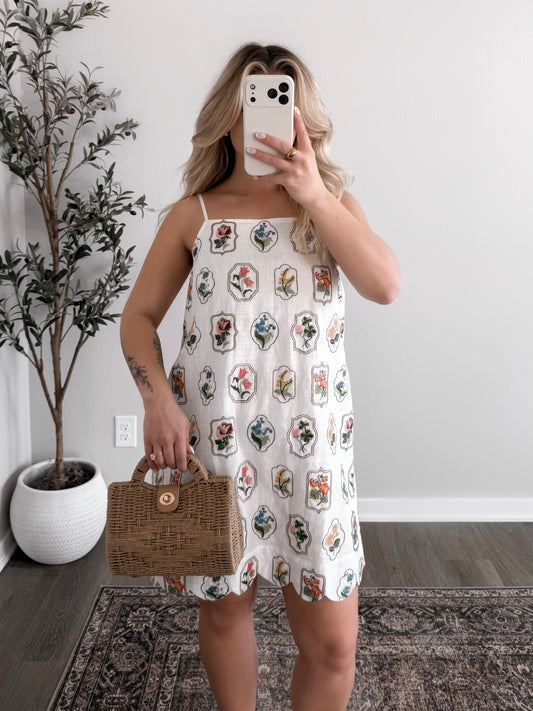 Flower Frame Floral Dress
