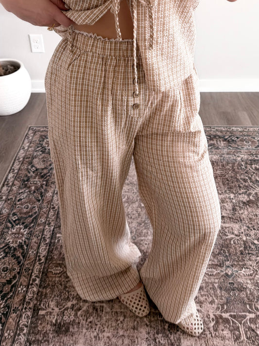 Dandelion Gingham Pant Set