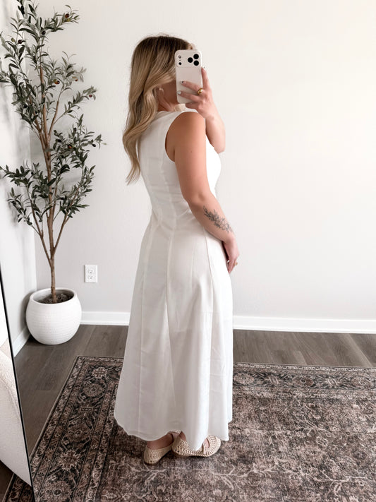 Celine Ivory Midi Dress