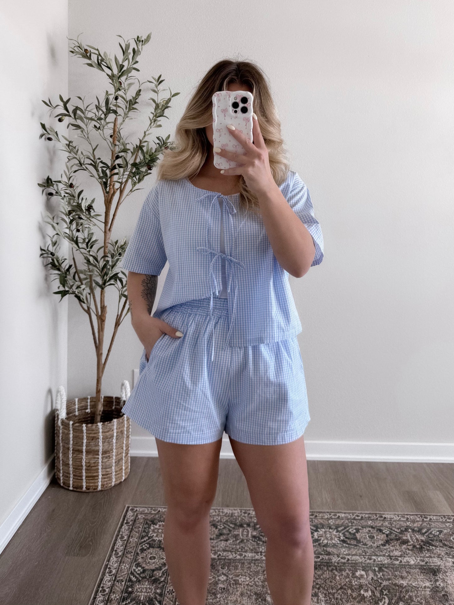 Dollie Gingham Matching set