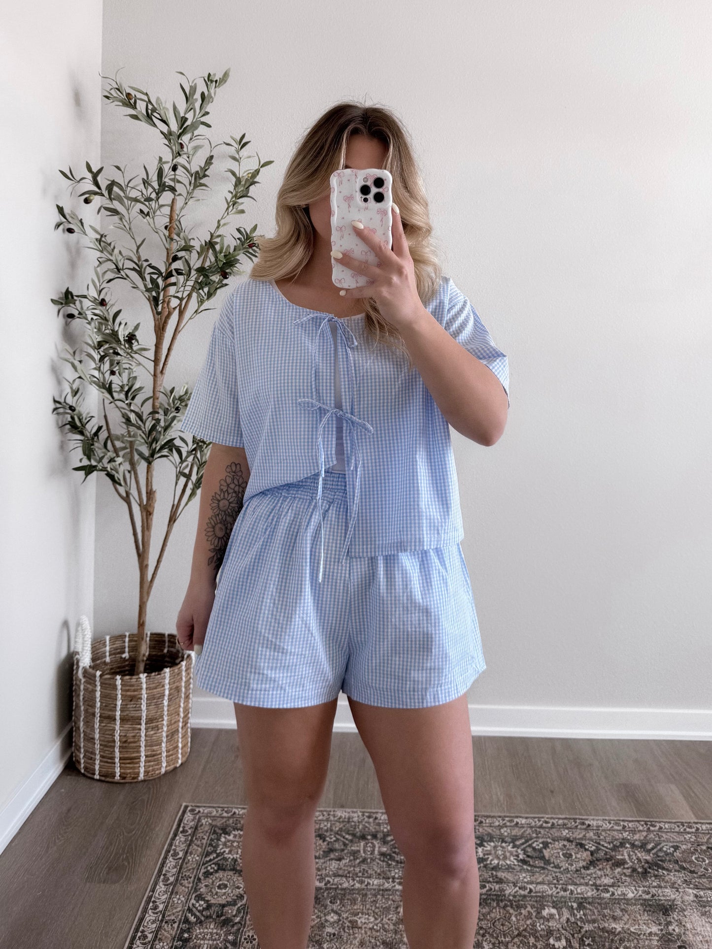 Dollie Gingham Matching set