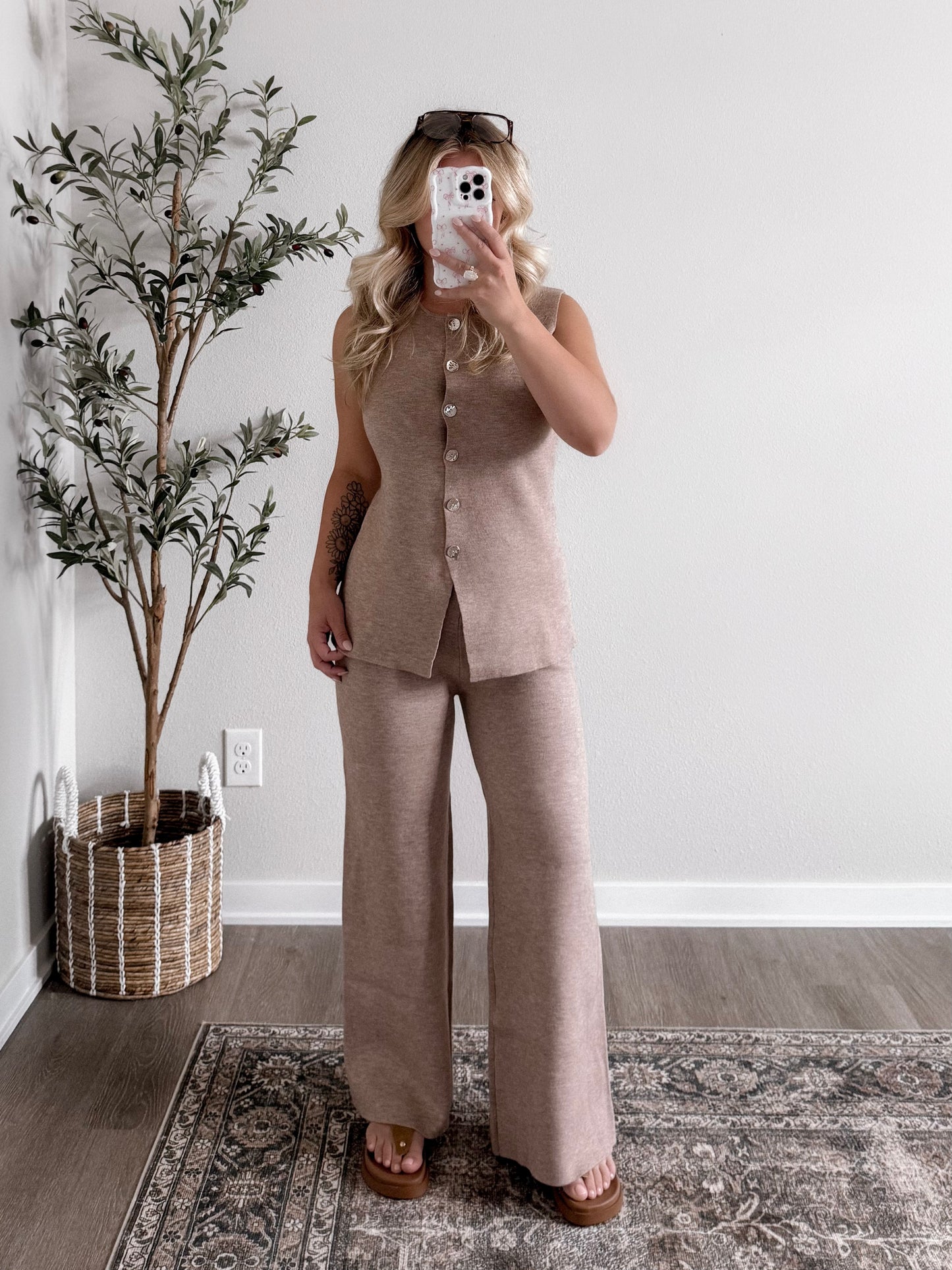 Millie Soft Knit Matching Vest Set