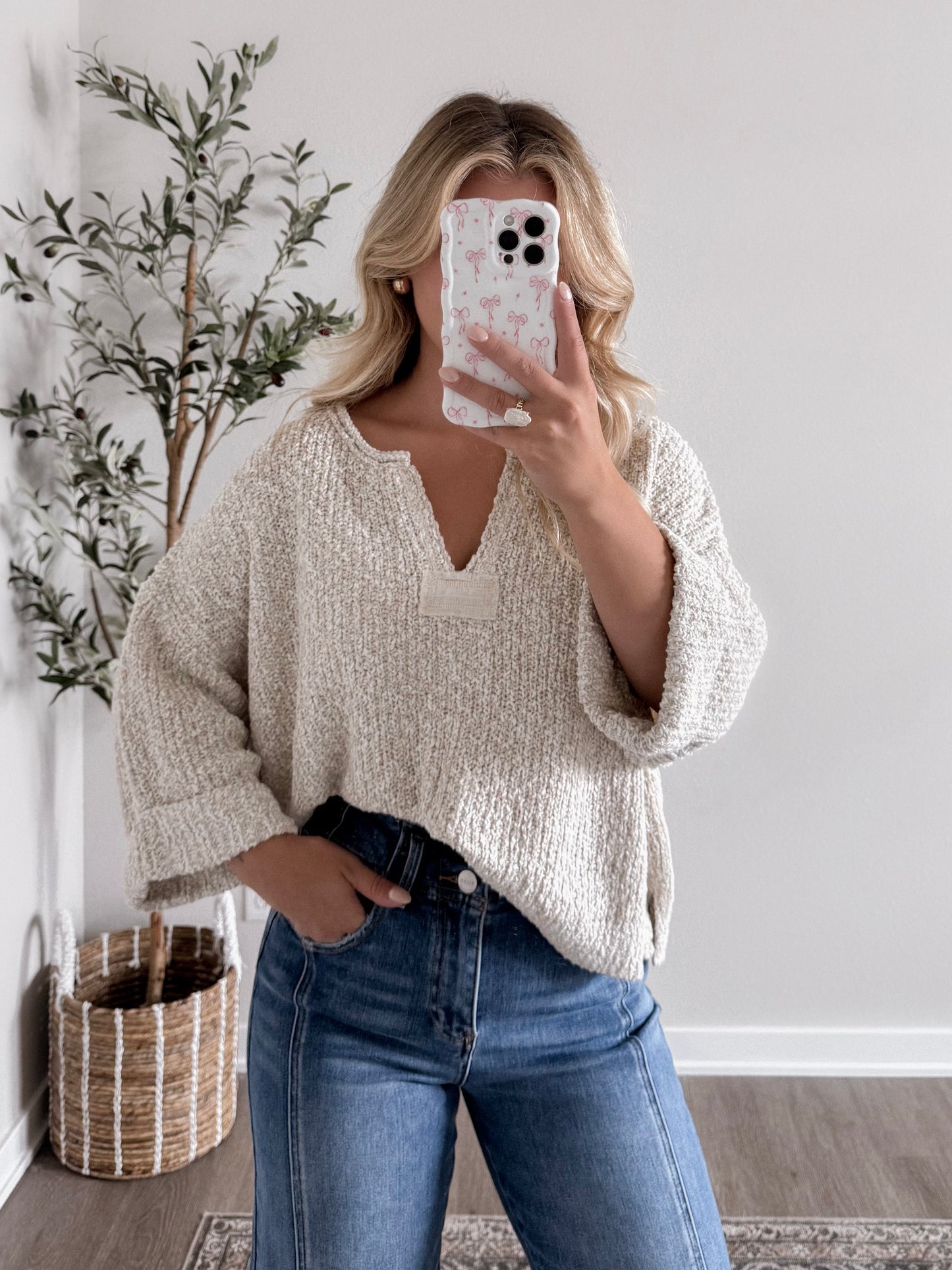 On Repeat Knit Sweater / Sand Beige