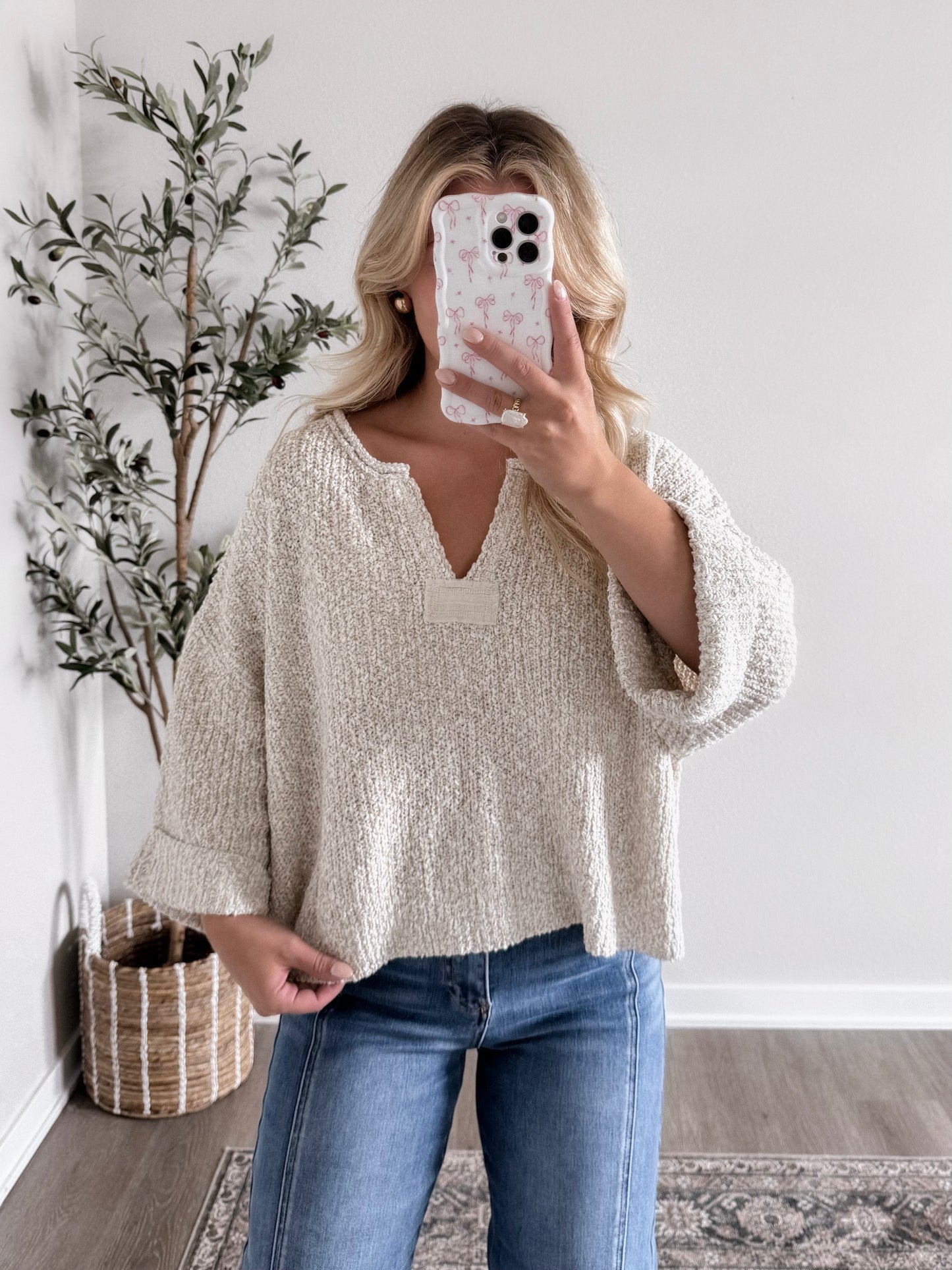 On Repeat Knit Sweater / Sand Beige