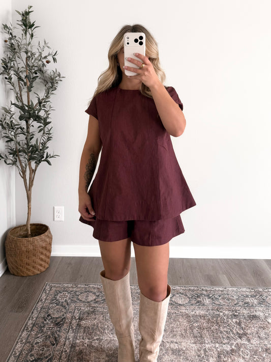 Red Maple Short Set