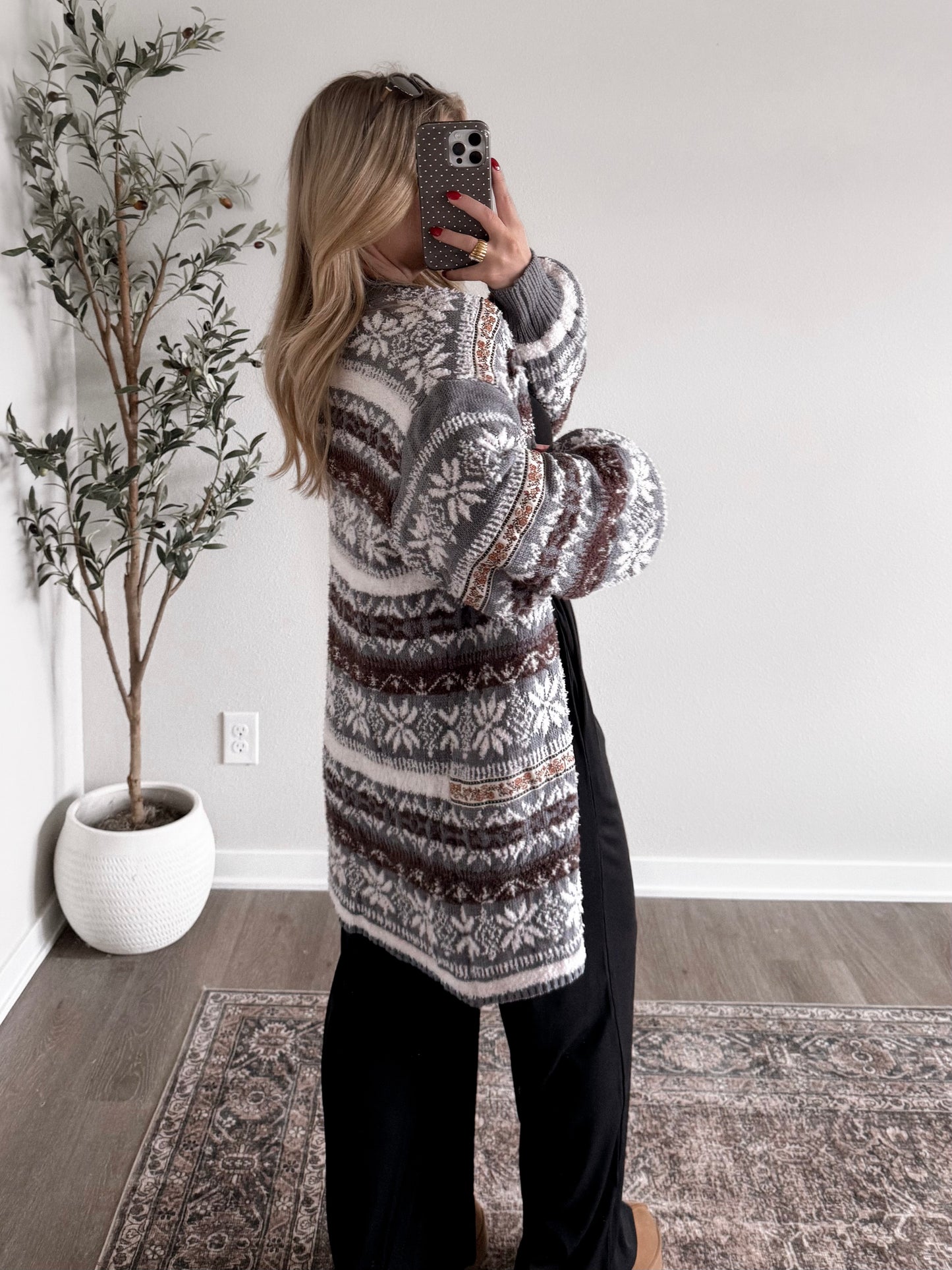 Silverpine Chenille Cardigan