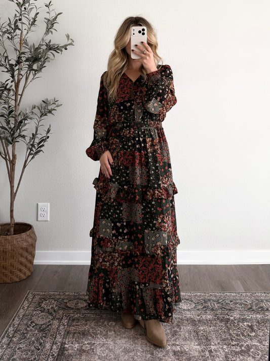 Wildwood Patchwork Maxi Dress