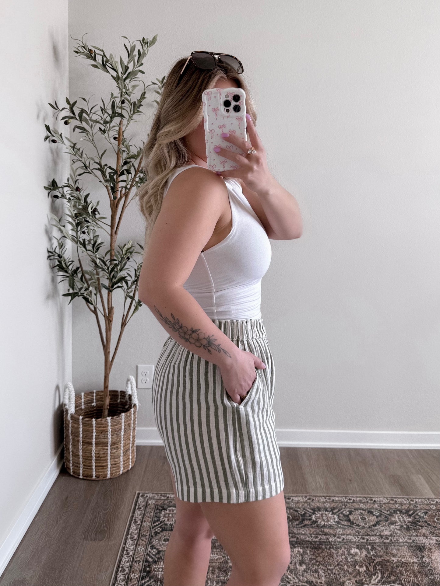 Meet At The Beach Cotton Shorts
