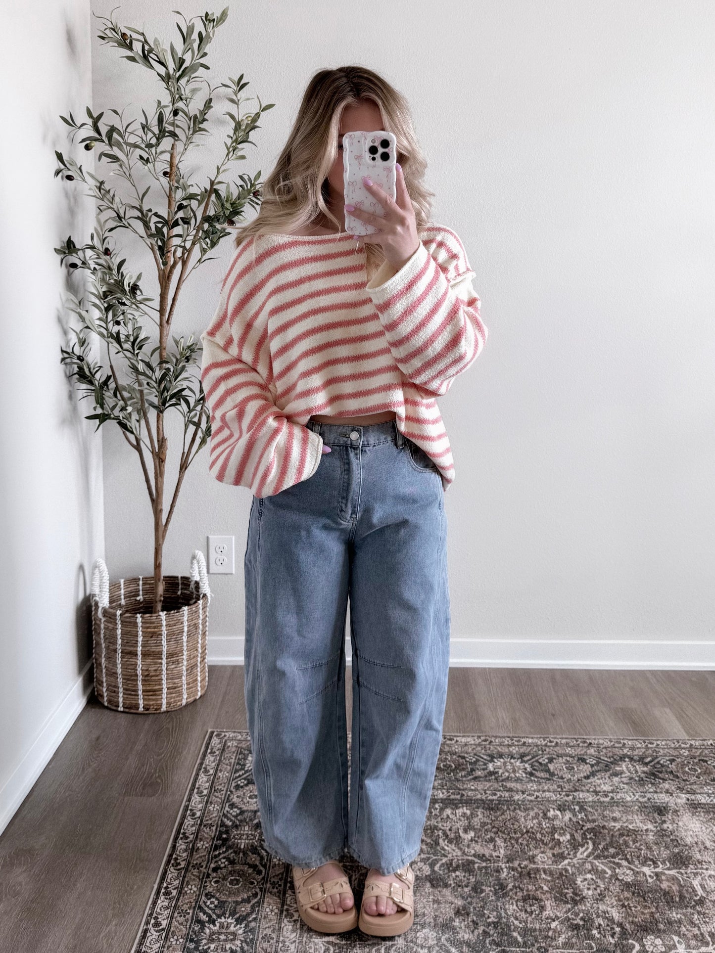 Pinky Promises Striped Sweater