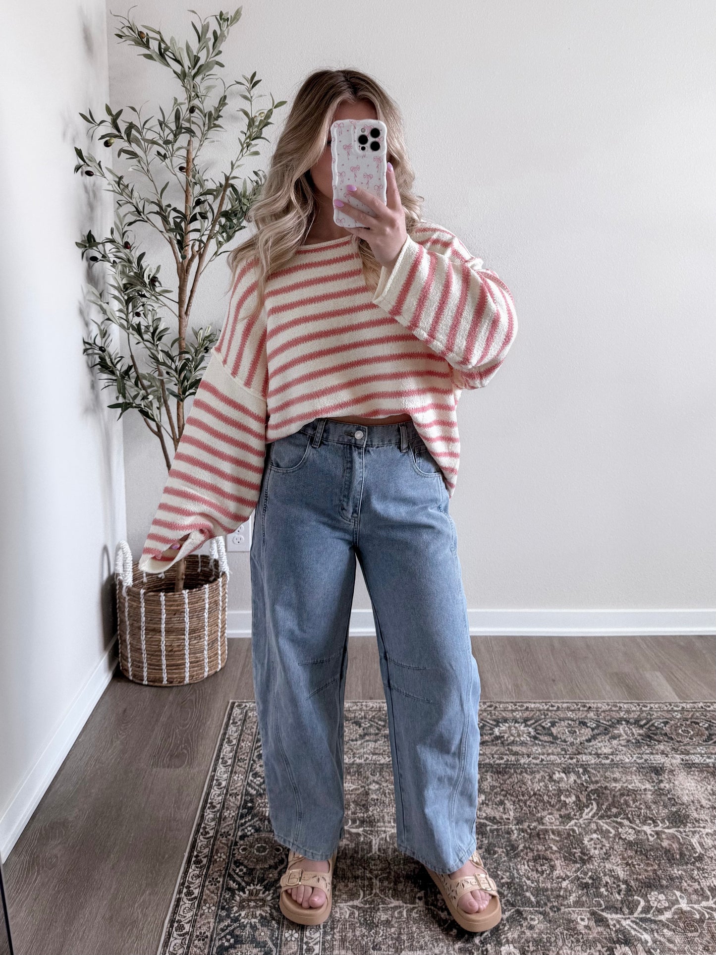 Pinky Promises Striped Sweater