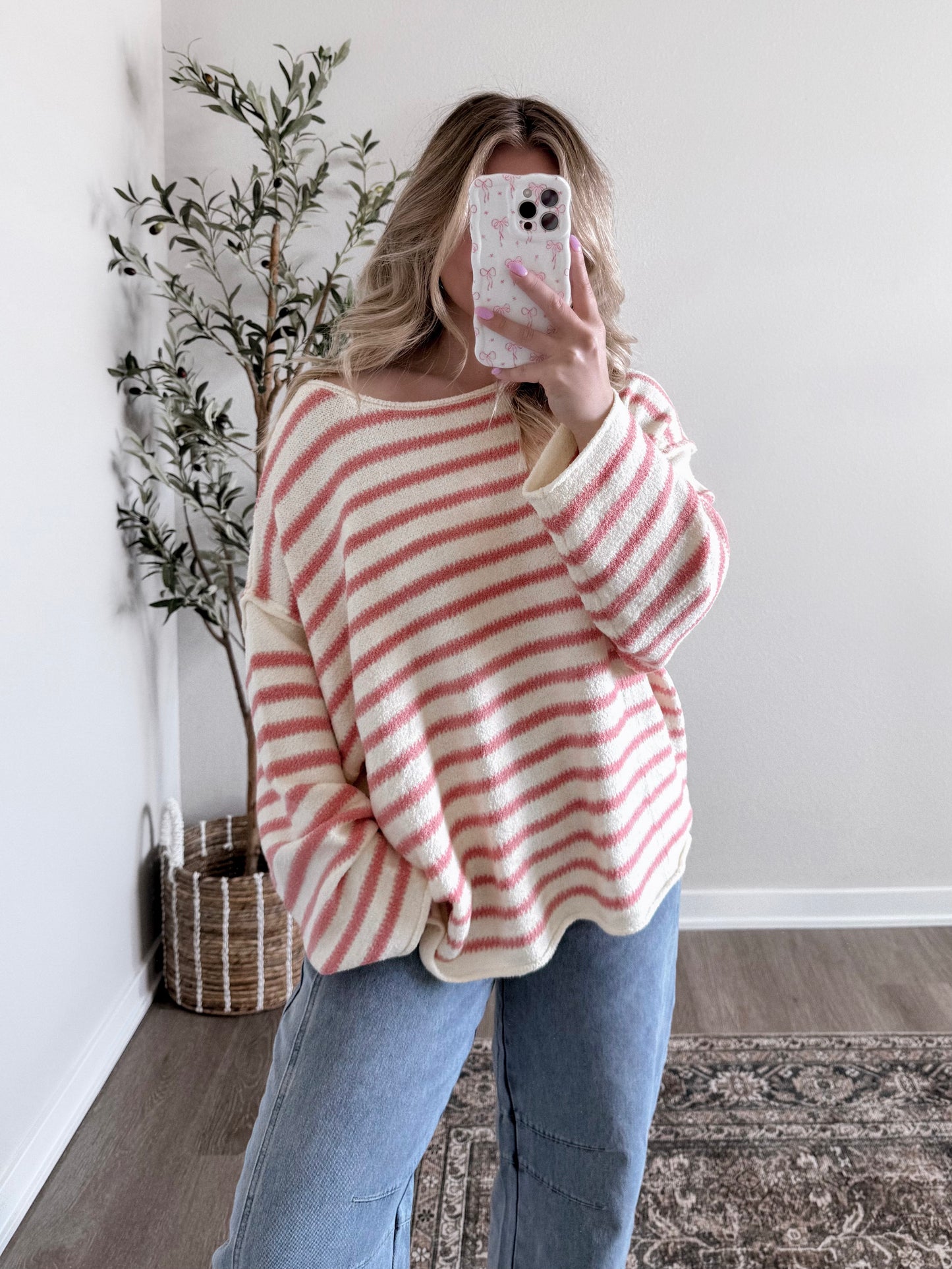 Pinky Promises Striped Sweater