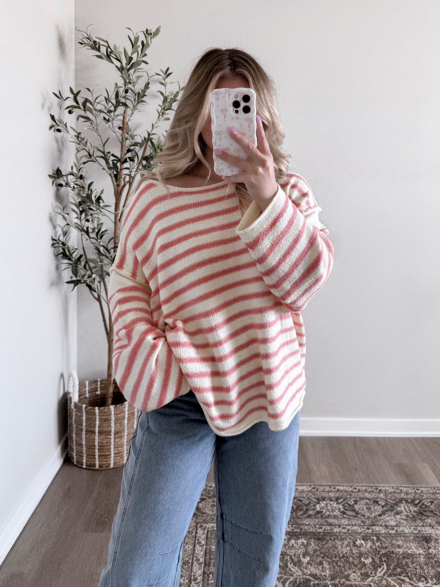 Pinky Promises Striped Sweater
