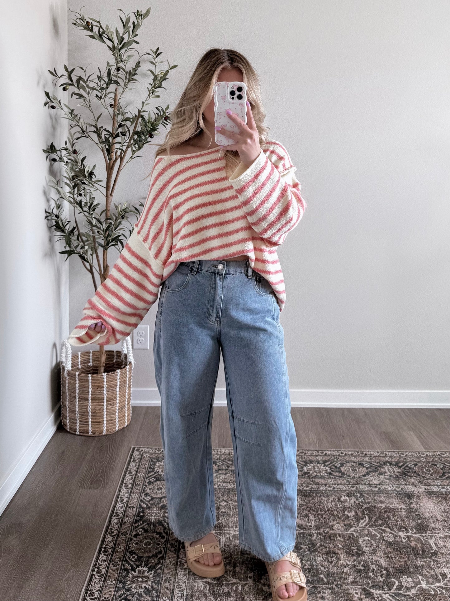 Pinky Promises Striped Sweater