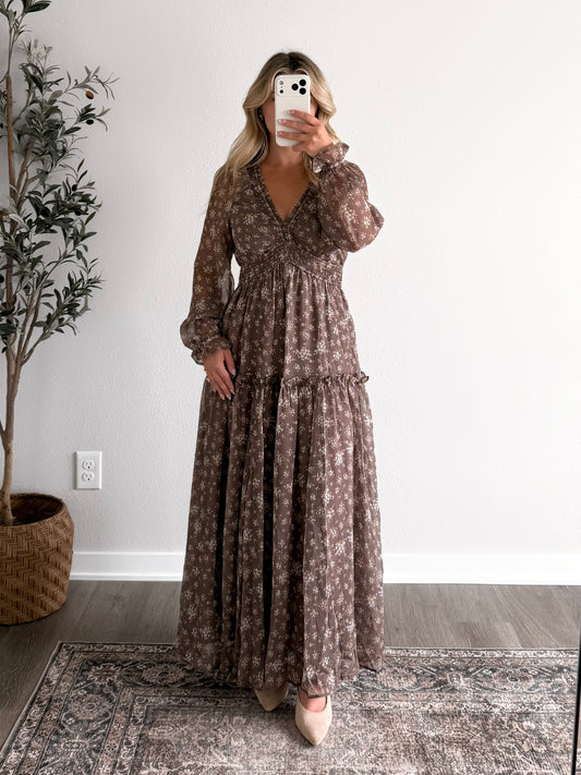 Forever Autumn Floral Maxi Dress