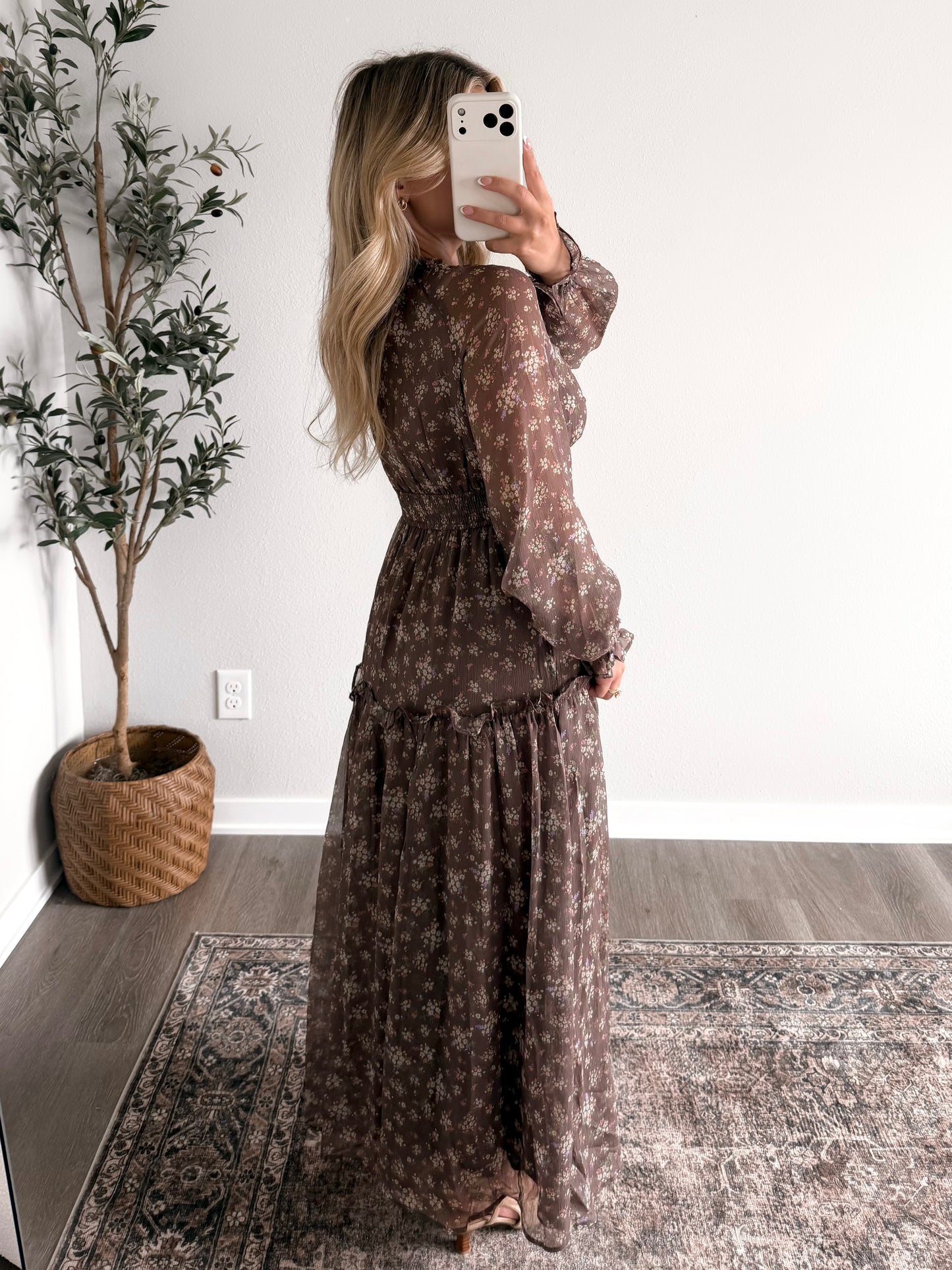 Forever Autumn Floral Maxi Dress