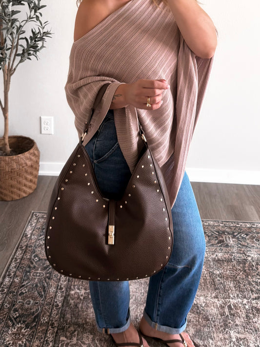 Jude Studded Hobo Bag