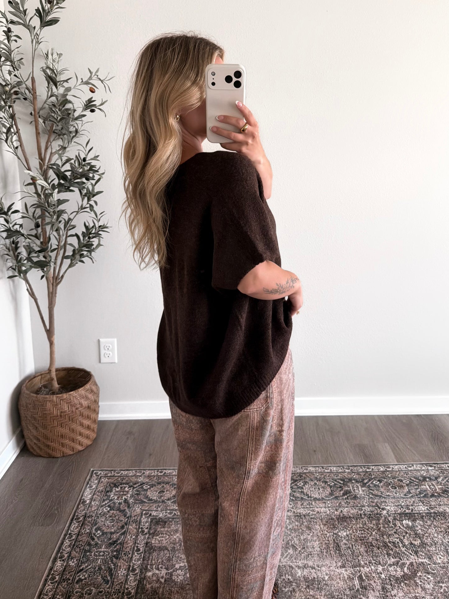 Everyday Favorite Knit Top / Espresso (Restocking 7.27)