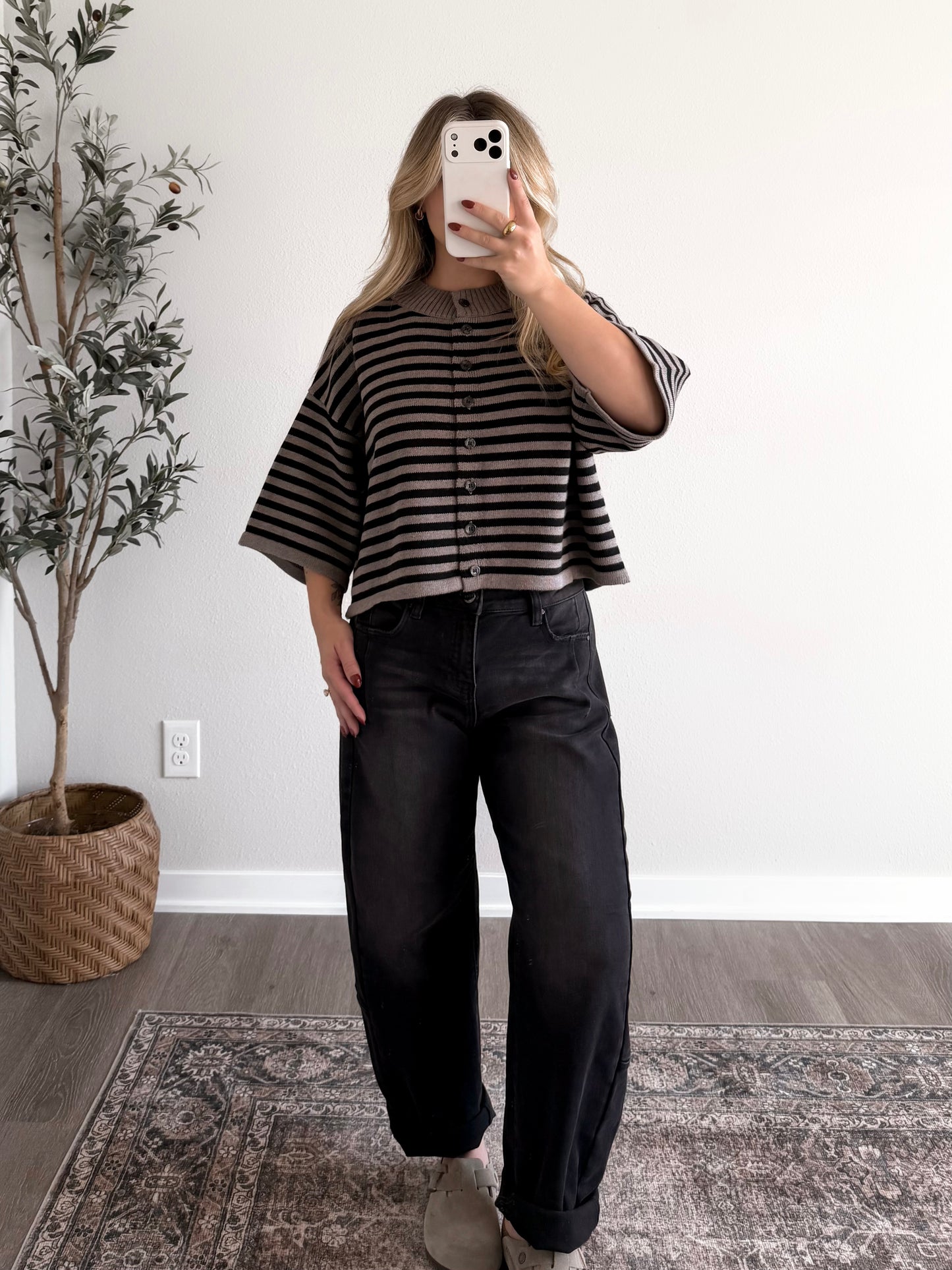 Haze Stripe Knit Cardigan