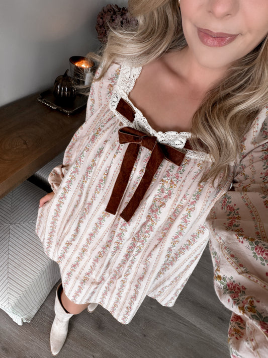 Blessing Floral Babydoll Dress