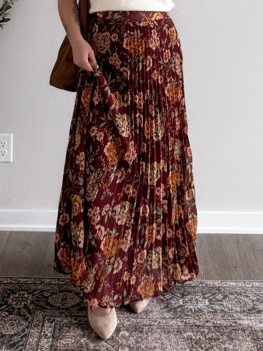 Copperline Floral Maxi Skirt