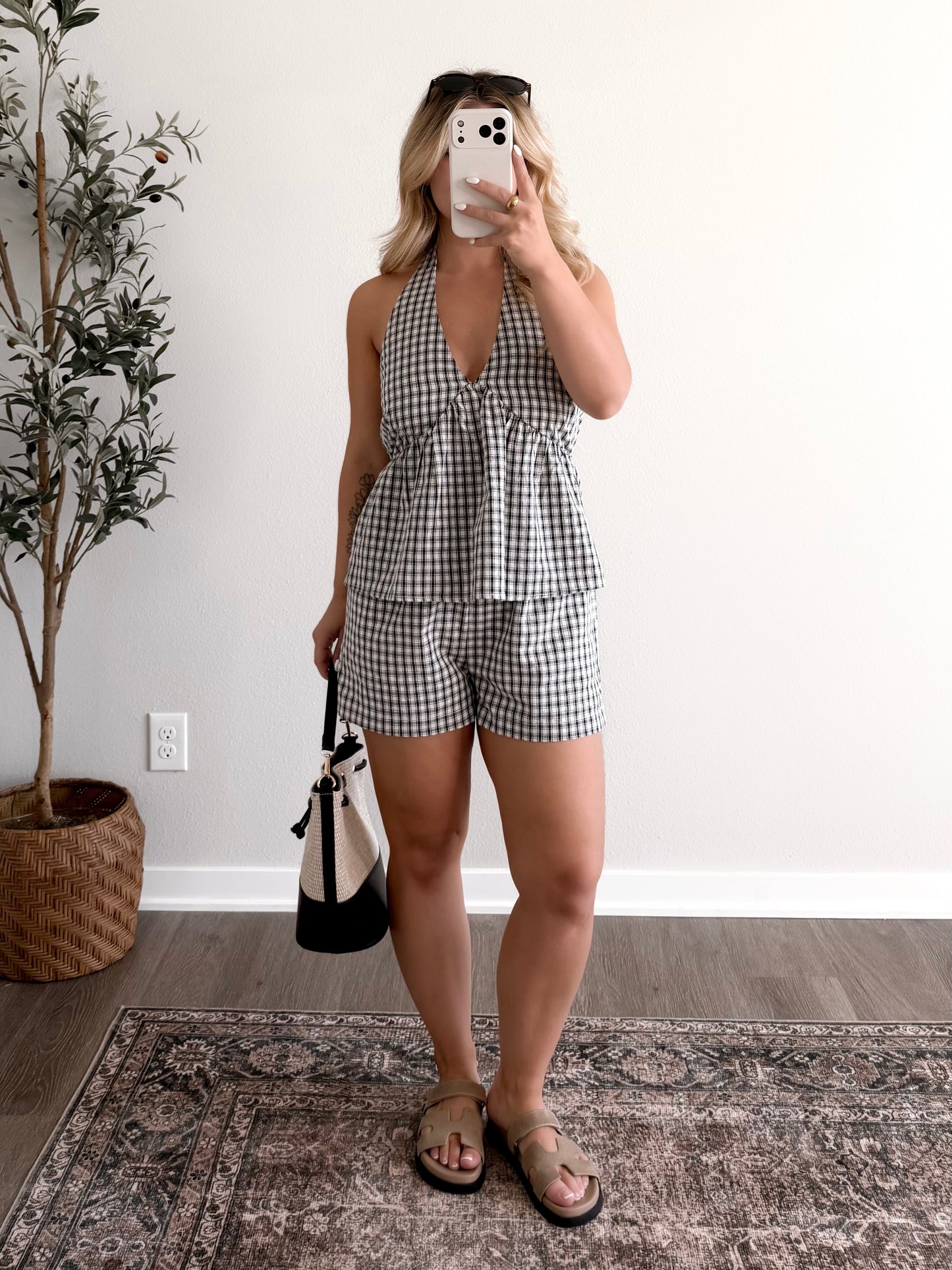 Picket Fence Gingham Set
