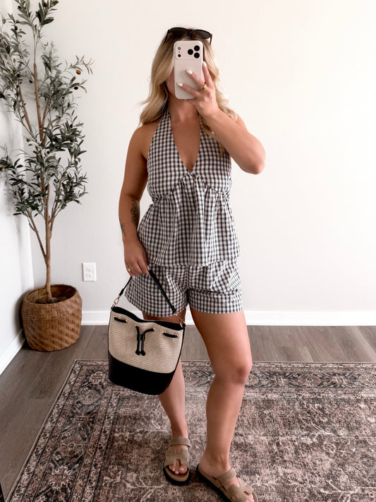 Picket Fence Gingham Set