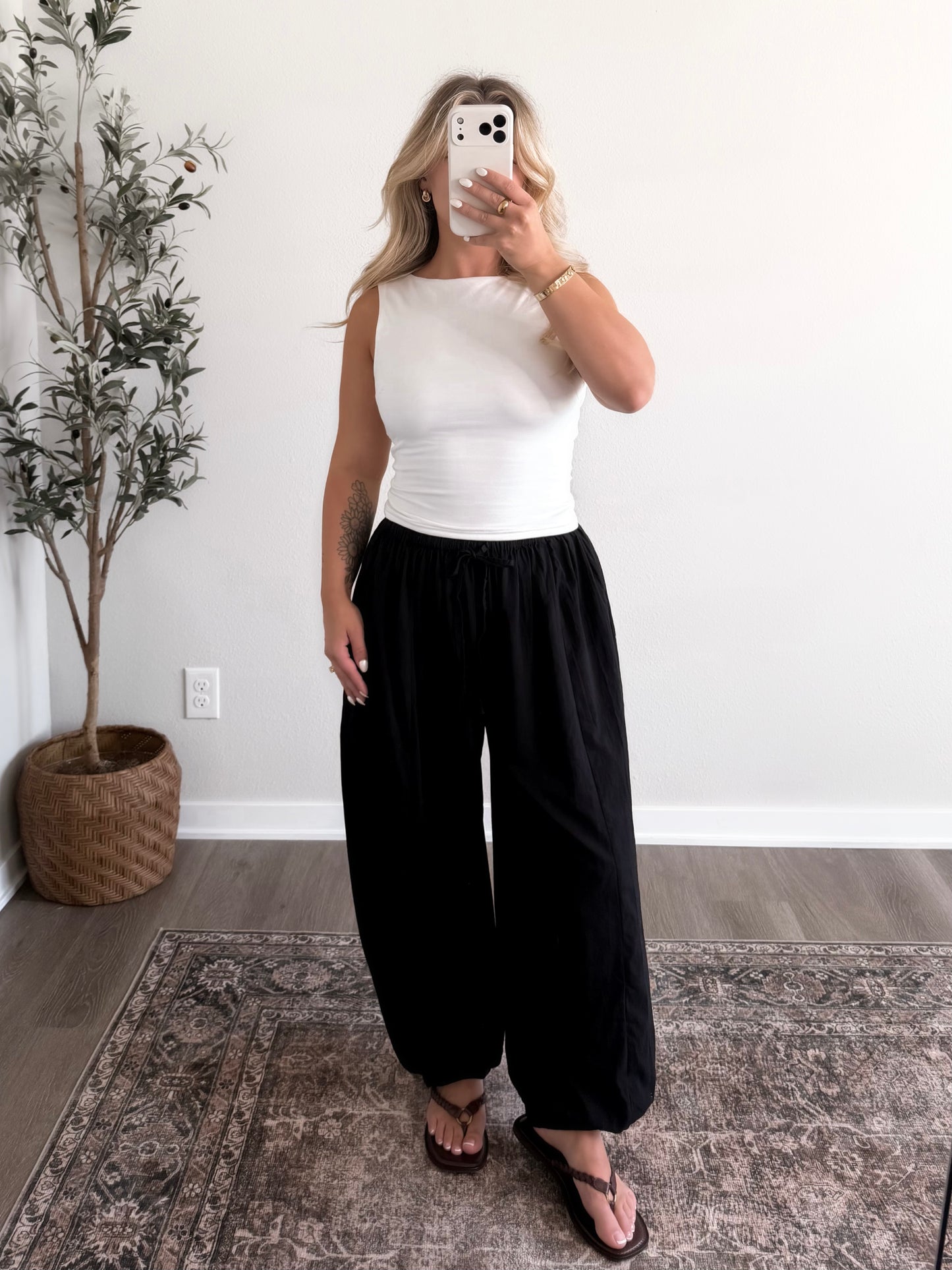 Daily Boheme Balloon Pant / Black