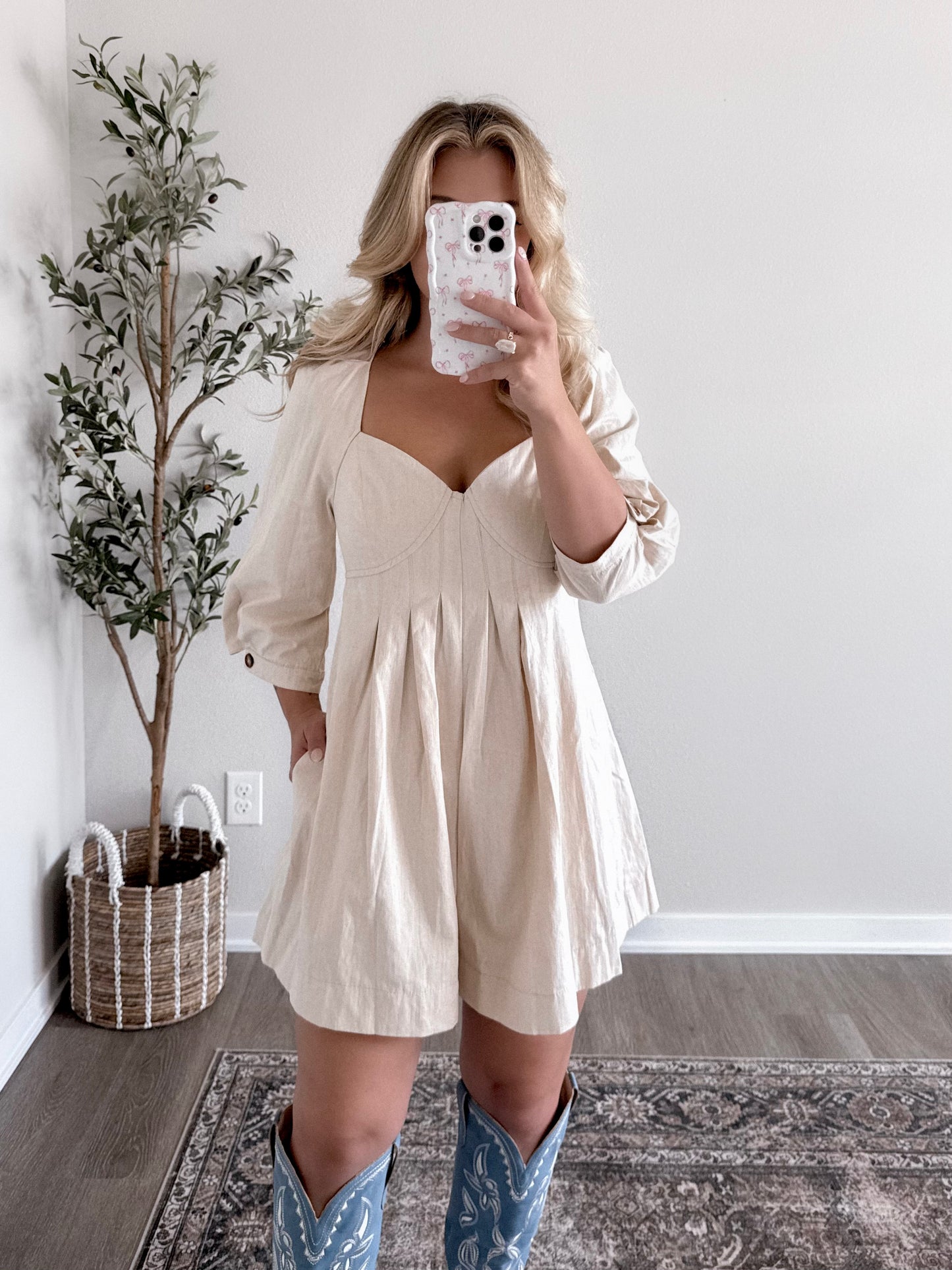 Southern Chic Pintuck Romper