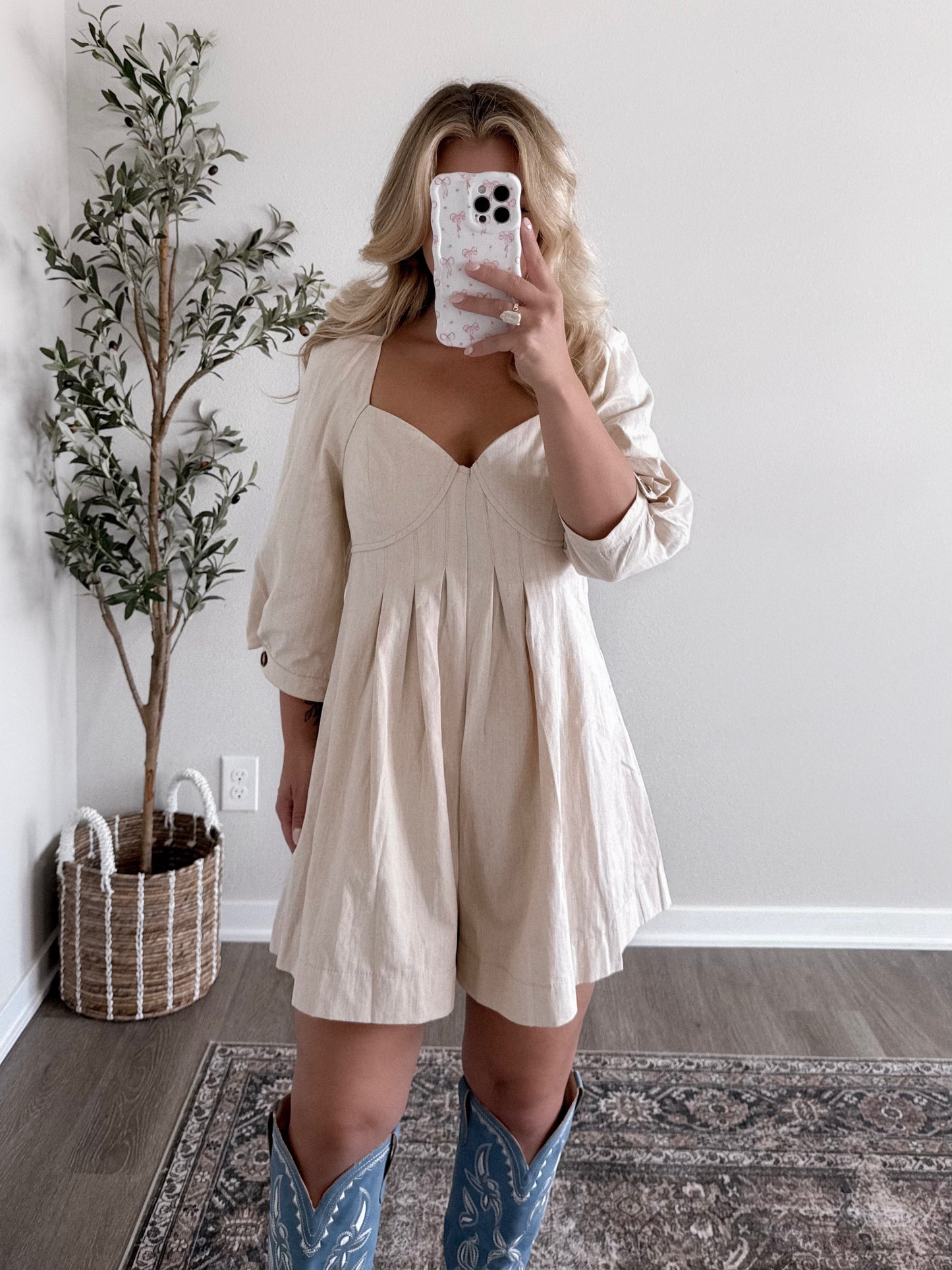 Southern Chic Pintuck Romper