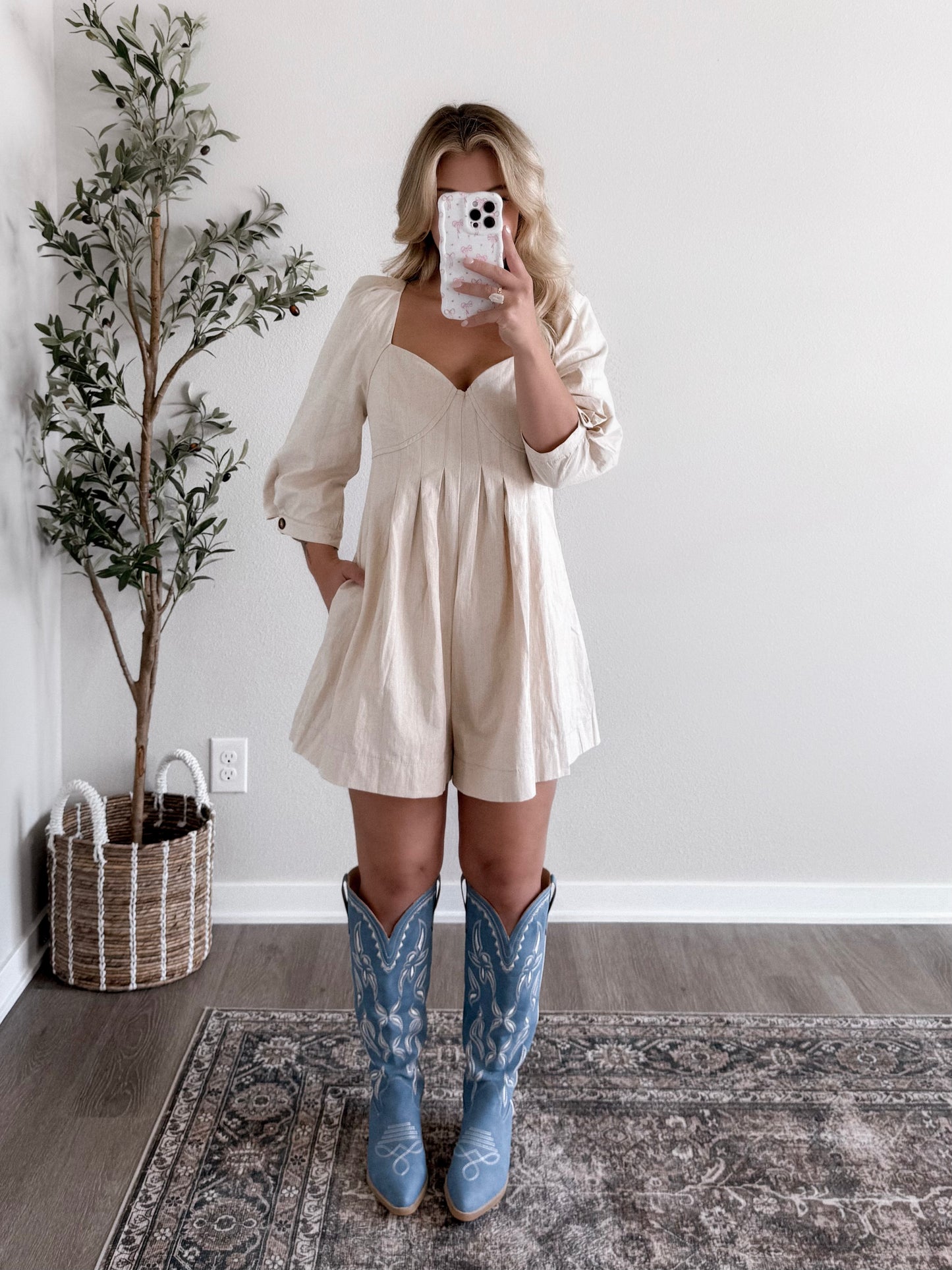 Southern Chic Pintuck Romper