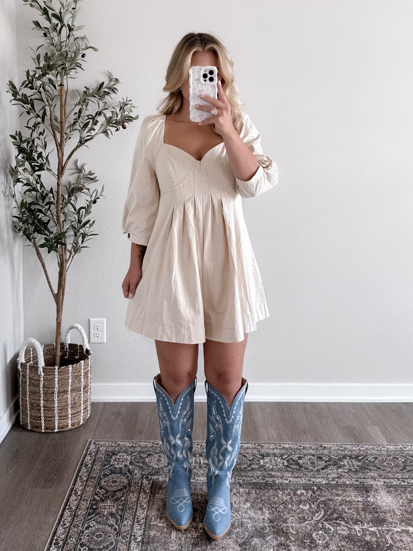 Southern Chic Pintuck Romper