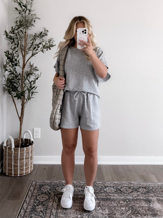 Home Body Matching Set / Grey Final Sale