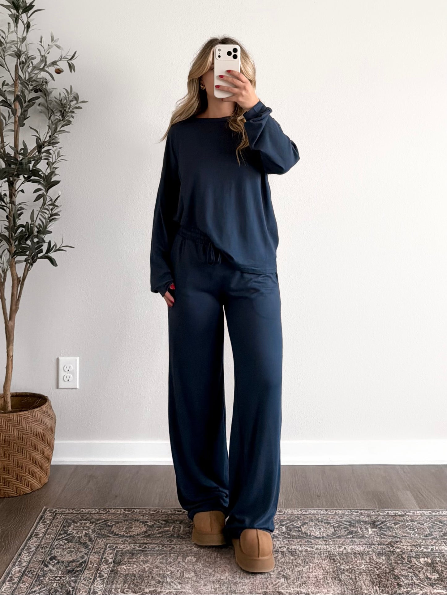 Weekend Reset Lounge Set / Navy (Restocking 9.28)