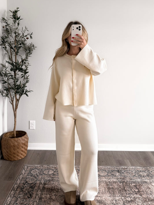 Lounge Label Soft Knit Set / Cream