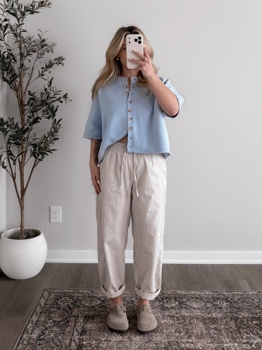 Calm Knit Button Sweater